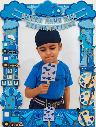 Blue Day Celebrations at Mayoor School Noida